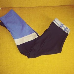Under Armour Black, Blue and Silver Athletic tights Sz M